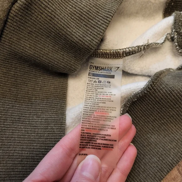 Long Green Gymshark Mock Neck Sweatshirt - Picture 4 of 9